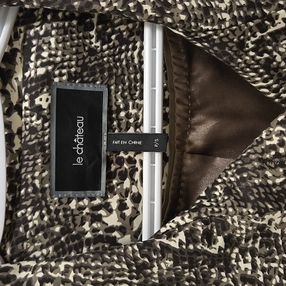 Snake skin print dress coat - Picture 2 of 5